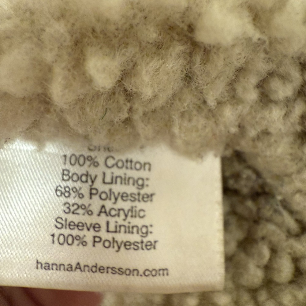 Hanna Andersson Brown Corduroy Toggle Close Coat 130 Sz 8 Kids - Picture 7 of 9